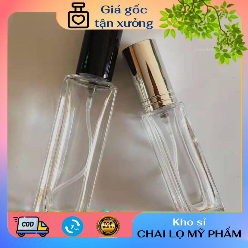 Chai lọ chiết nước hoa 10ml vuông / vỏ chiết nước hoa / lọ đựng dầu thơm