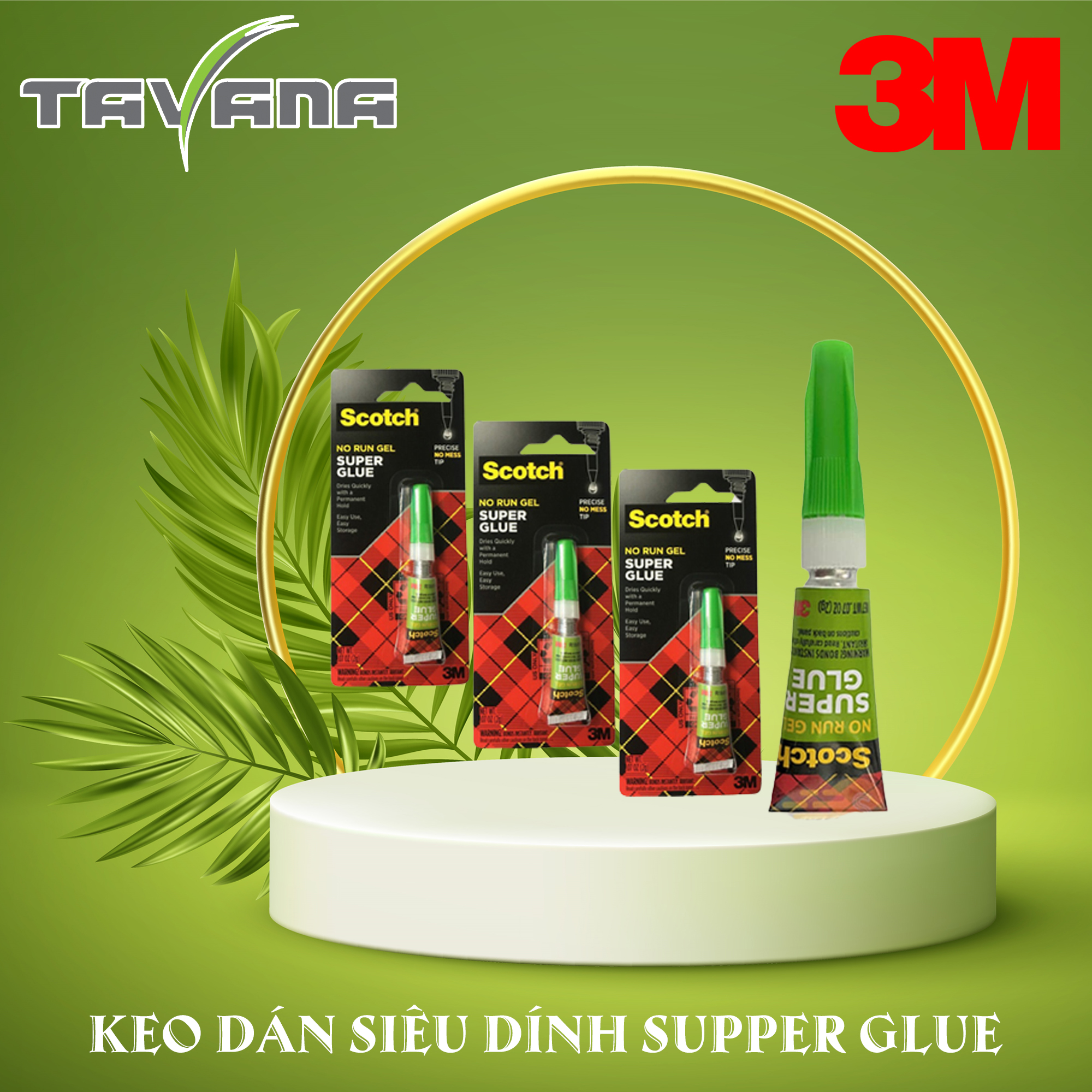 Keo dán siêu dính 3m supper glue ad113 2g