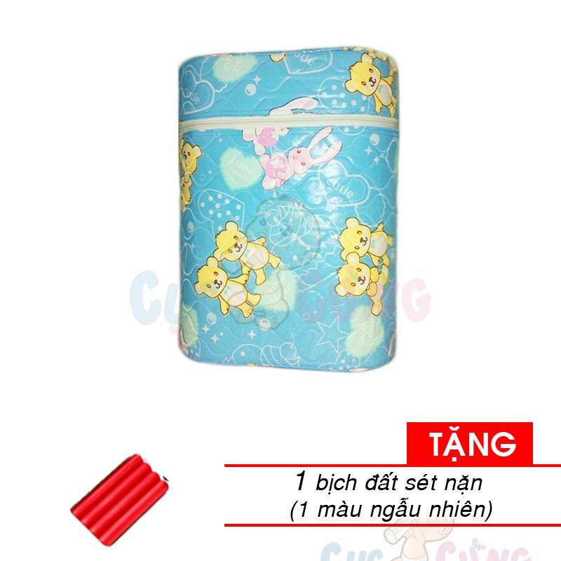 Ủ bình sữa Hello BaBy đôi - họa tiết ngẫu nhiên Tặng 1 miếng đất sáp màu ngẫu nhiên - u binh sua