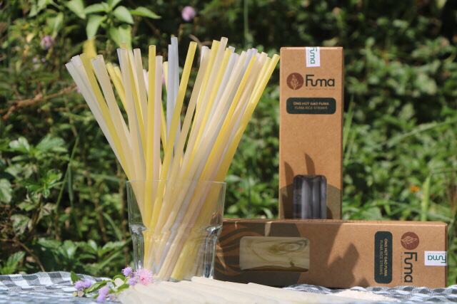 Ống hút gạo Fuma size uống cafe nước ngọt hộp nhiều màu 52-55 ống 250gr