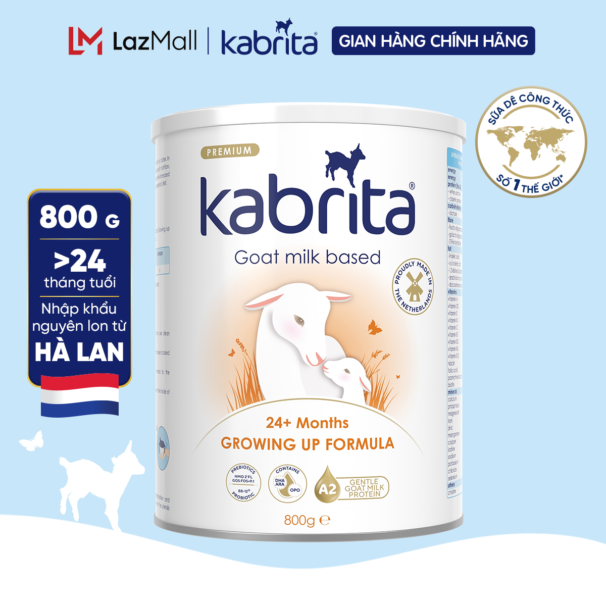 Kabrita Goat Milk Number 3 for Children over 24 Months - 800g Can