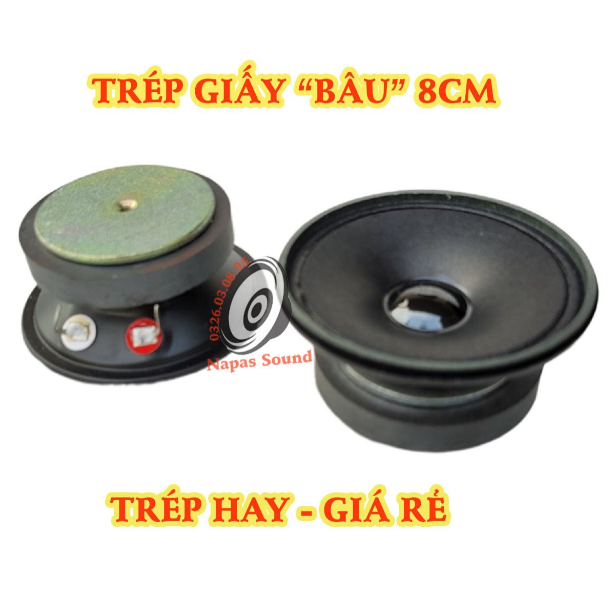 Bộ 2 củ trép boss 8 - loa tép boss - loa treble bâu