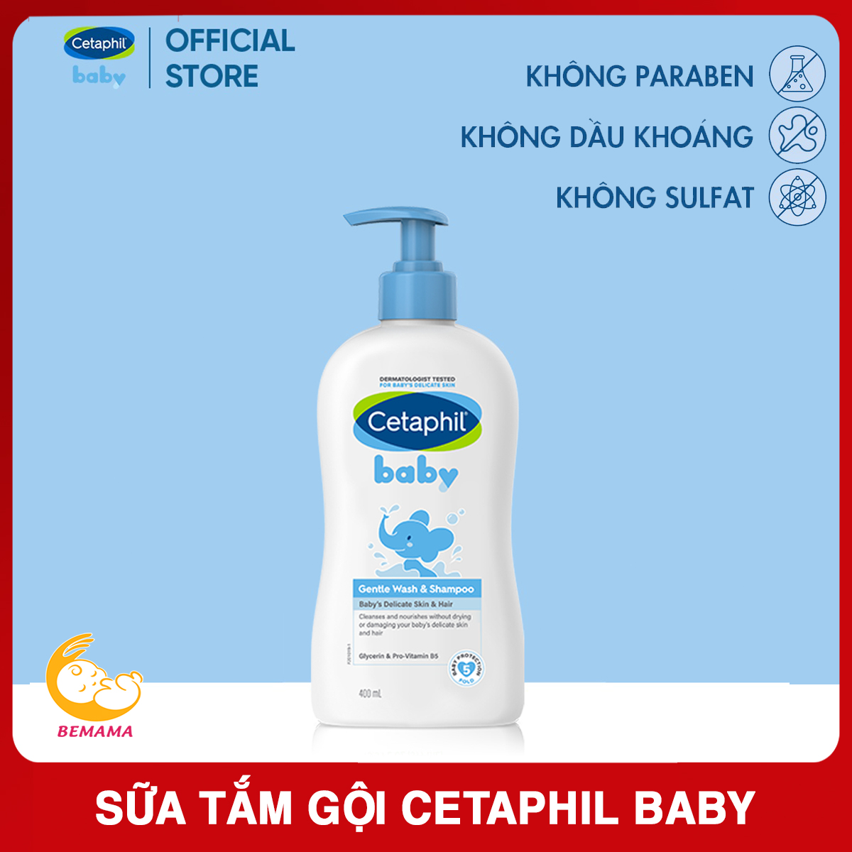 Tắm gội cho bé cetaphil baby , dịu nhẹ, ngừa trị rôm sảy, không gây kích ứng da - sữa tắm celtaphil, tắm gội cho trẻ sơ sinh tắm gội cho bé sữa tắm celtaphil cho bé tắm gội toàn thân cho bé sữa tắm gội toàn thân cho bé