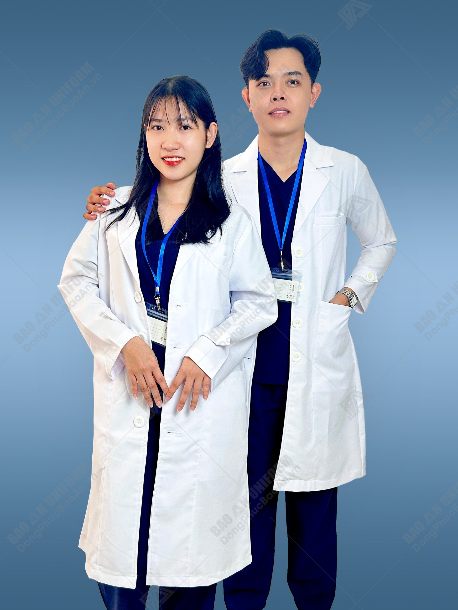 Áo blouse dài tay, áo bác sĩ cao cấp hàng lᴏại 1 thương hiệu bảo an