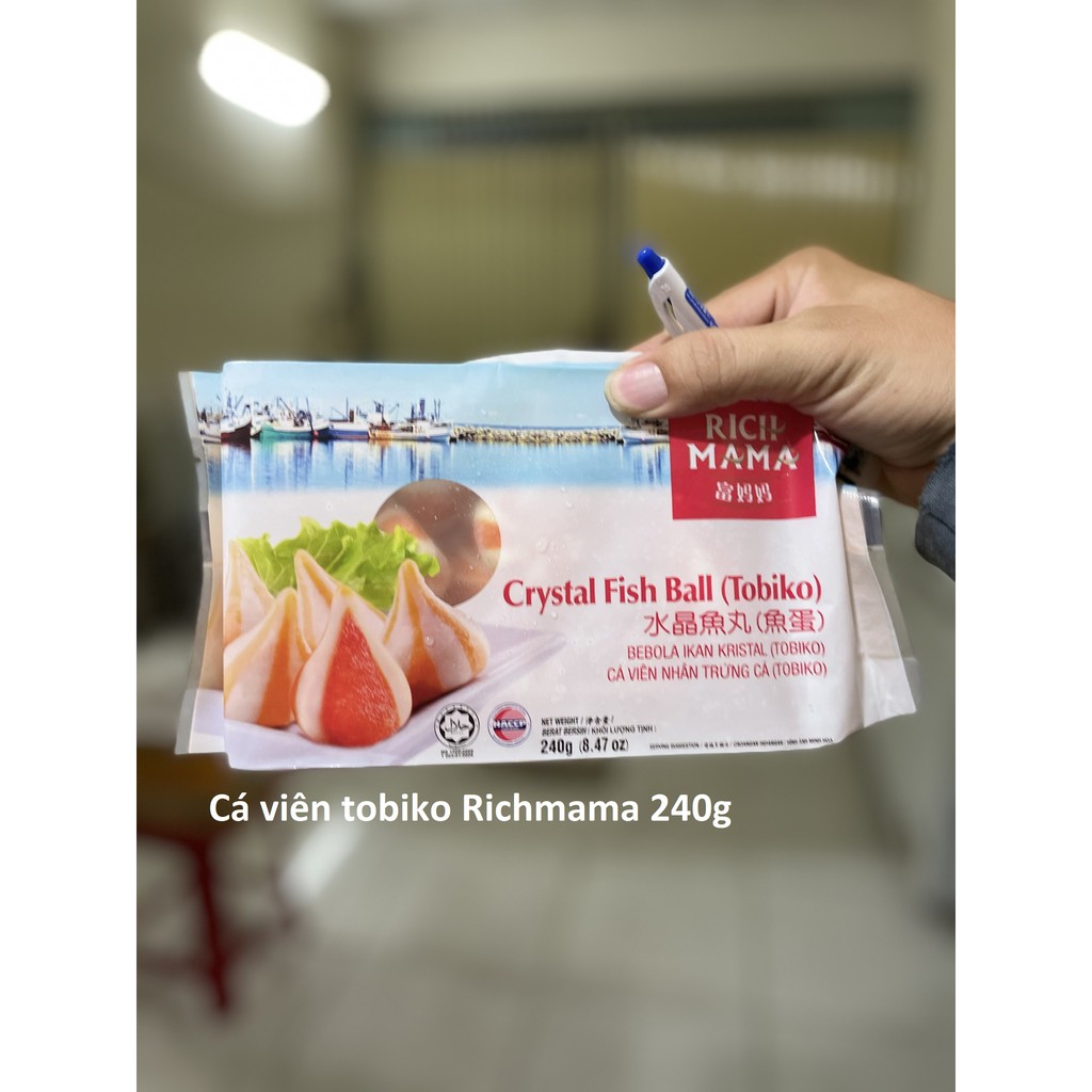 Cá viên tobiko hiệu richmama 240gr