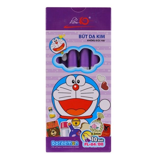 Hộp 10 bút dạ kim fl 04/do
