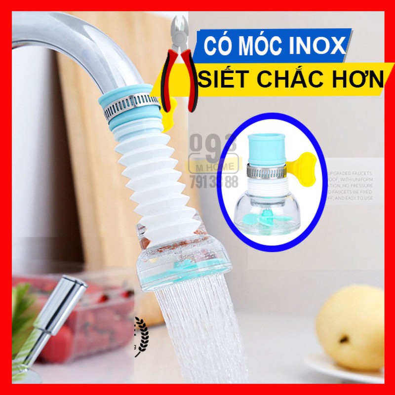 VÒI NƯỚC RỬA BÁT INOX TĂNG ÁP XOAY 360 ĐỘ 3 CHẾ ĐỘ XẢ NƯỚC TIỆN ÍCH