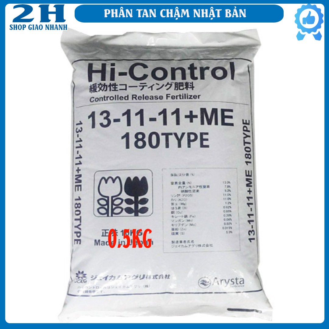Phân chì nhật tan chậm hi-control 13-11-11+me & 14-13-13 túi 500g