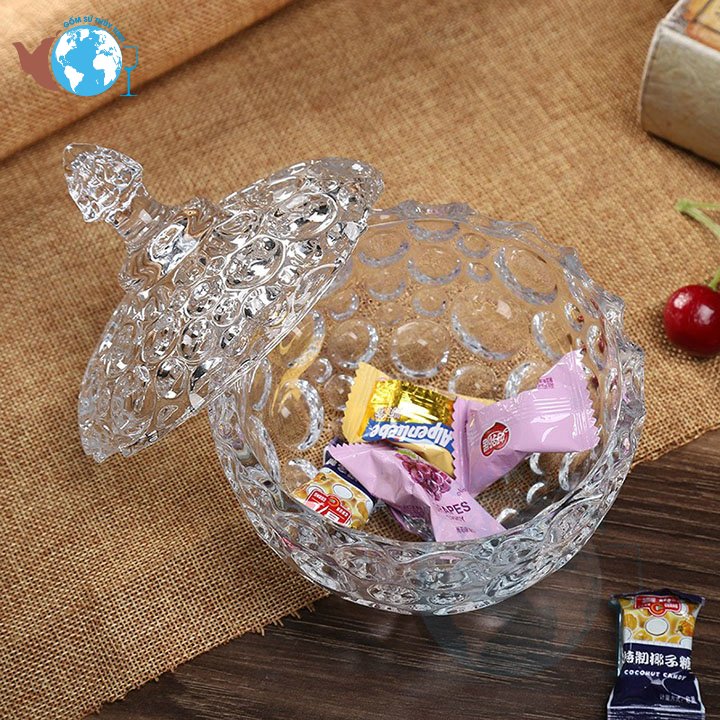 [HCM]Đĩa thủy tinh đựng bánh khay mứt tết sang trọng khay thủy tinh đựng mứt đựng hạt dưa MÀU có ngăn siêu đẹp cao cấp