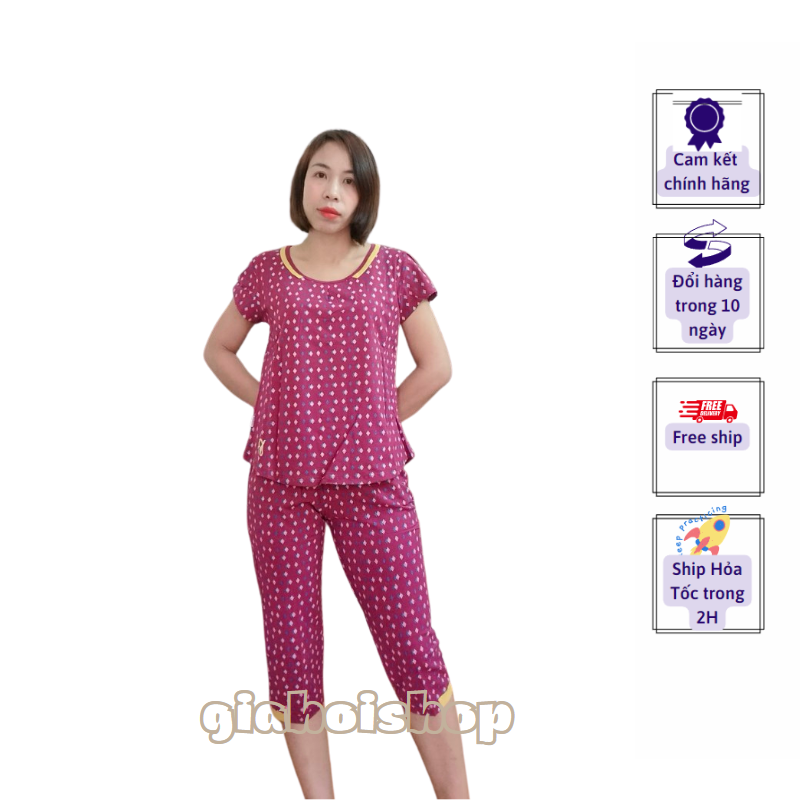 Xả độ bộ, bộ mặc nhà xuân hè gia hồi size xl