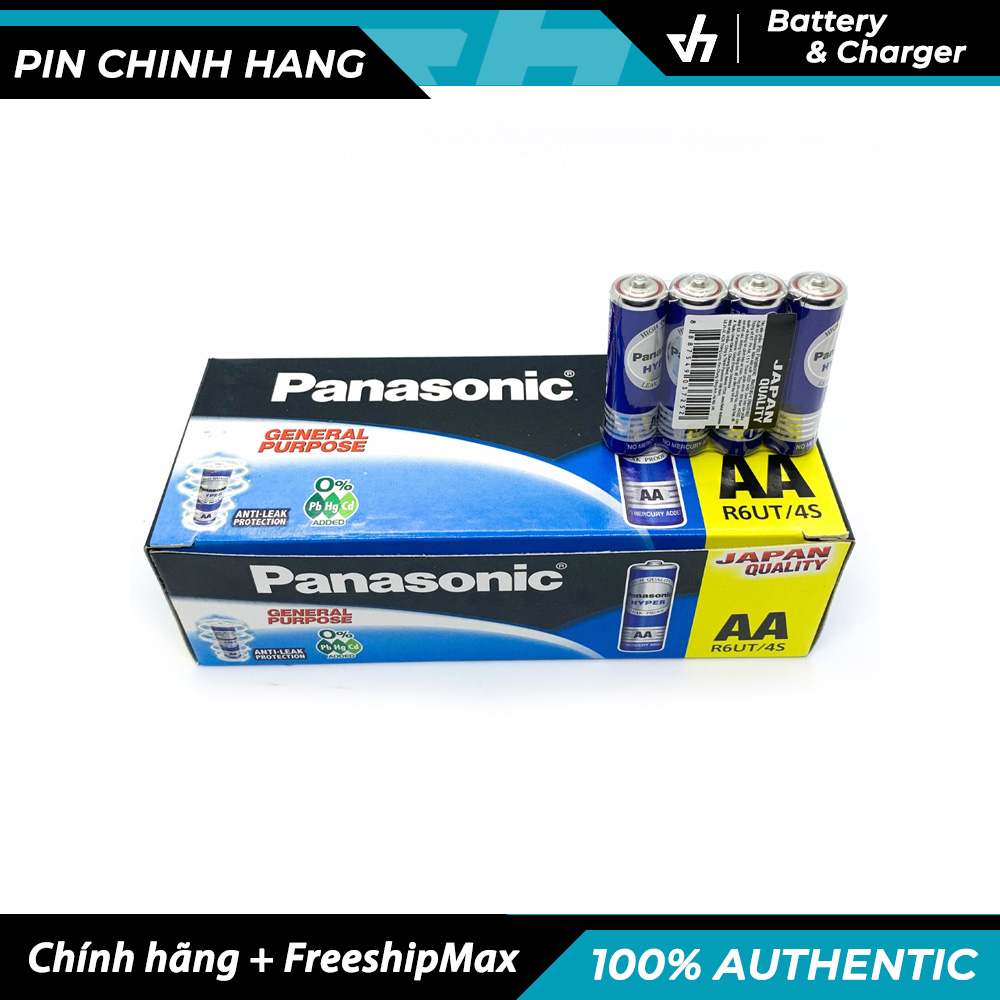 Hộp 60 viên pin panasonic r6ut - pin tiểu aa 1.5v không chảy nước