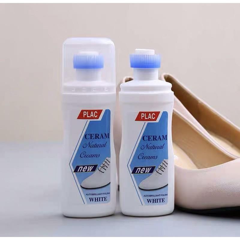 Chai lọ tẩy trắng giày plac có chổi đầu - lọ nước lau giày tẩy trắng plac đa năng