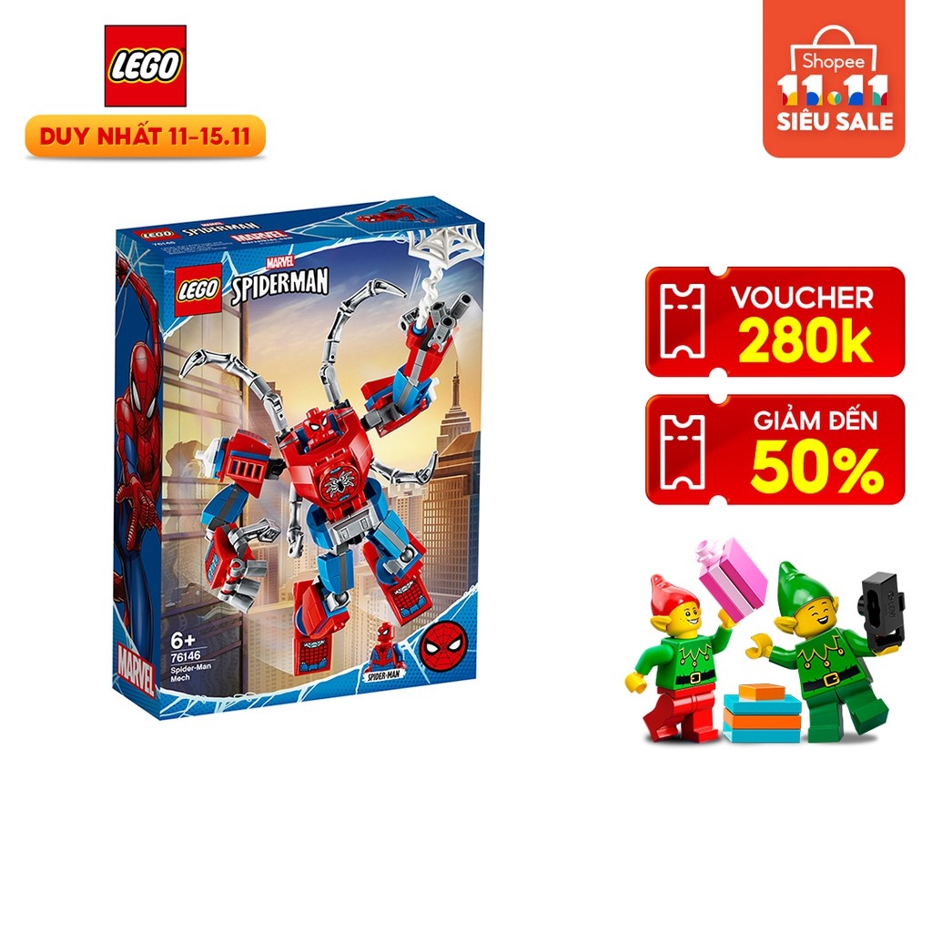 Lịch sử giá Lego marvel 76146 - chiến giáp người nhện cập nhật 4/2023 -  BeeCost