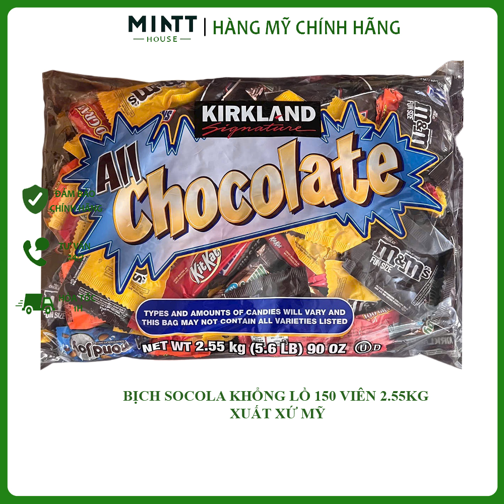 Socola 150 viên bịch 2.55kg xuất xứ mỹ