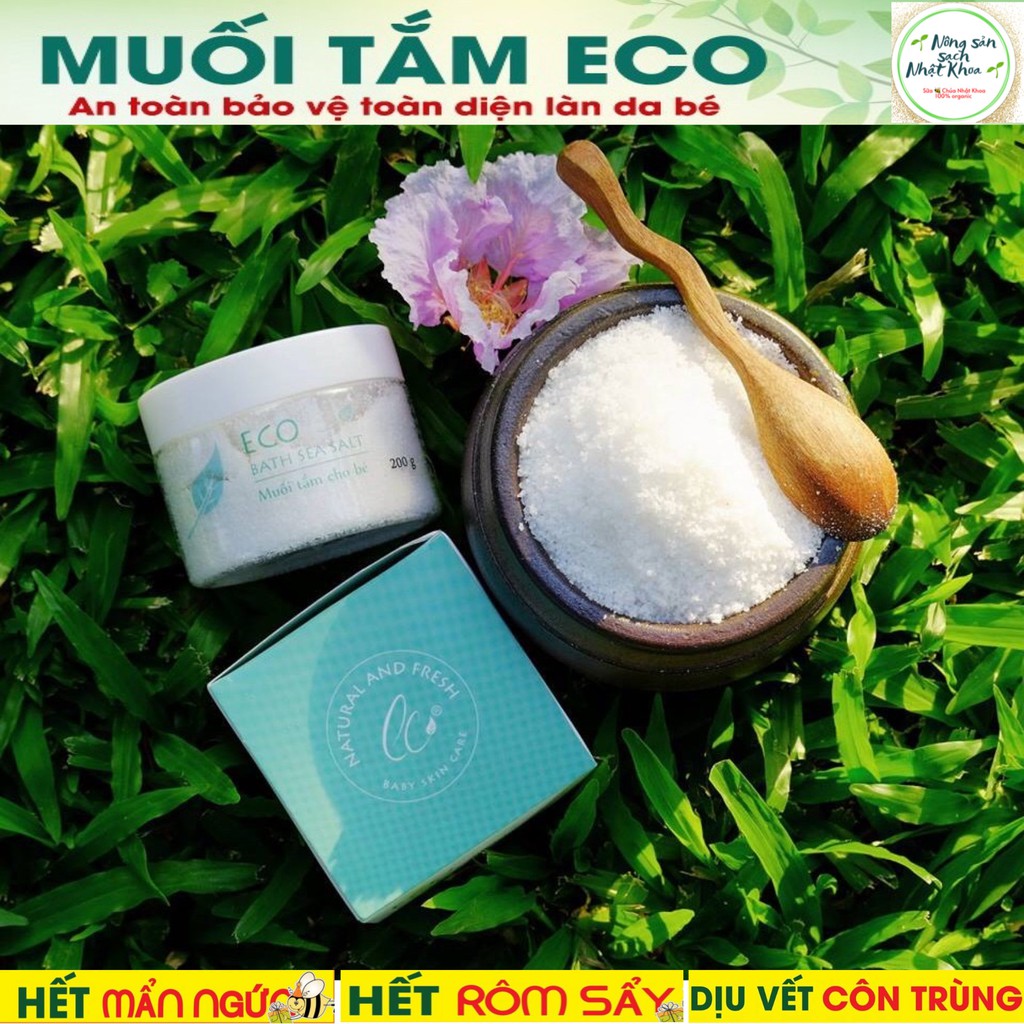 Muối Tắm Bé Sinh Dược Eco ( An Toàn, Trị Rôm Sảy, Cứt Trâu , Mẩn Ngứa Cho Bé) Sản Phẩm Chính Hãng