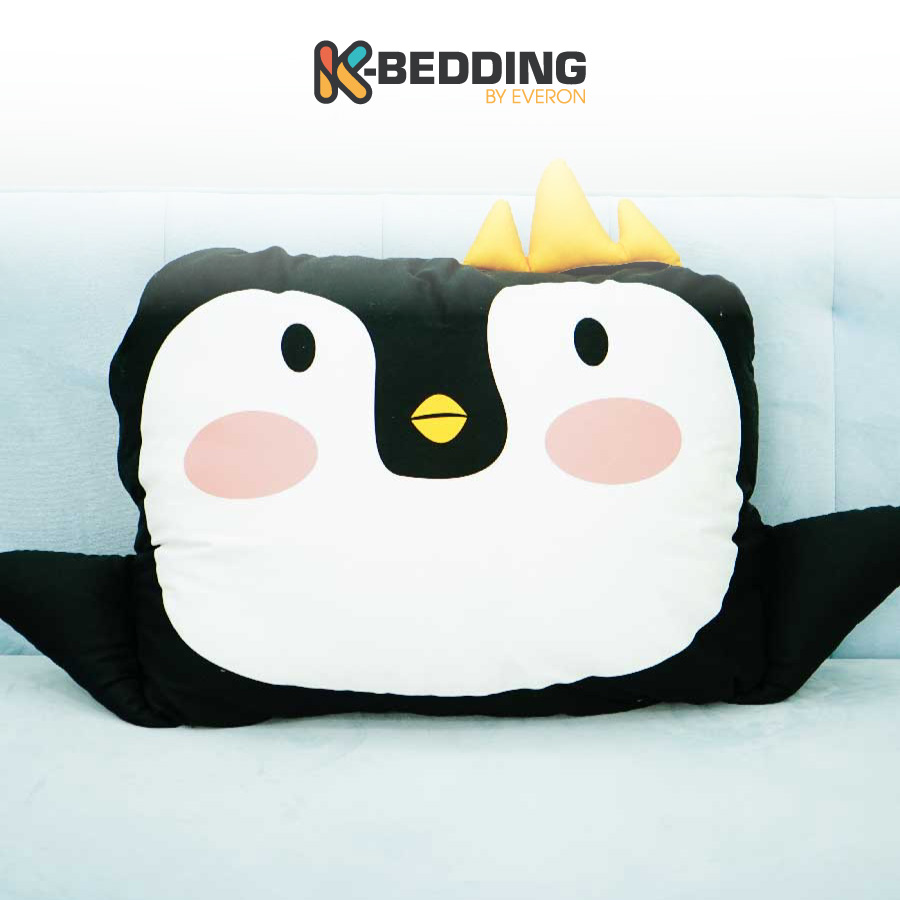 Gối nằm trẻ em kbedding by everon kg6083penguin hình cánh cụt penguin
