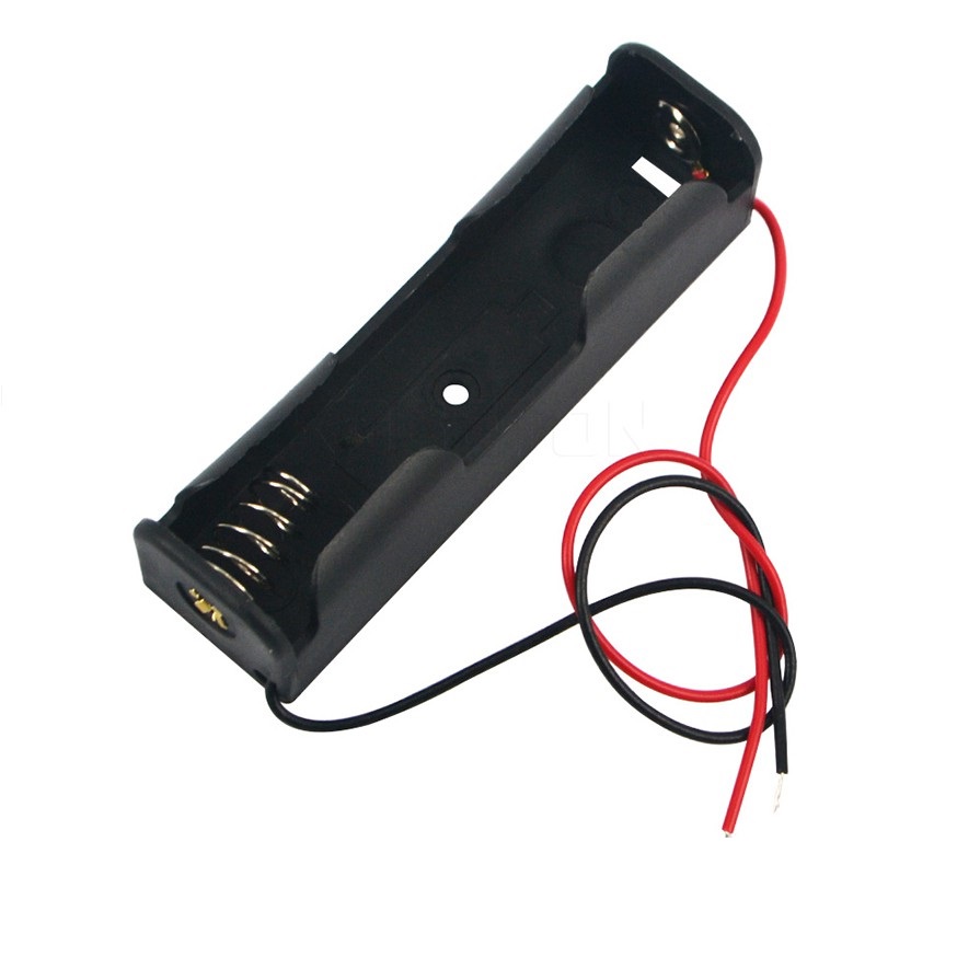 Combo 5 đế gắn pin 18650 có lò xo, dây hàn sẵn và lỗ bắt vít 1Cell