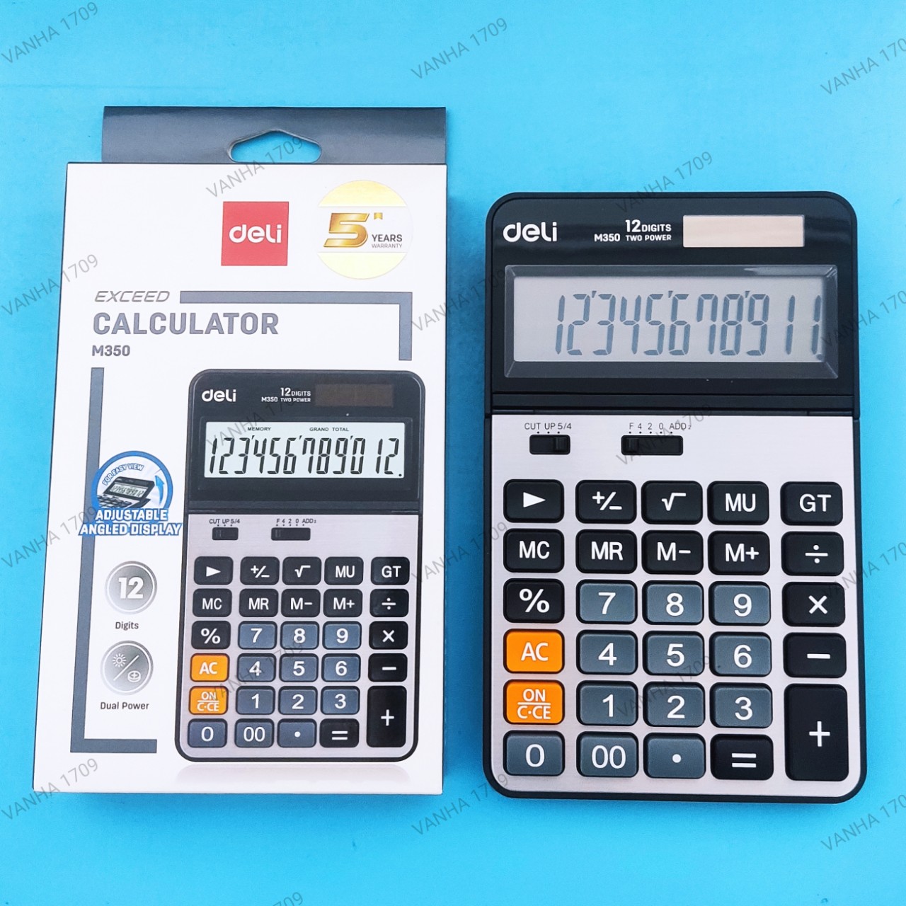 Deli máy tính văn phòng 12 số g350