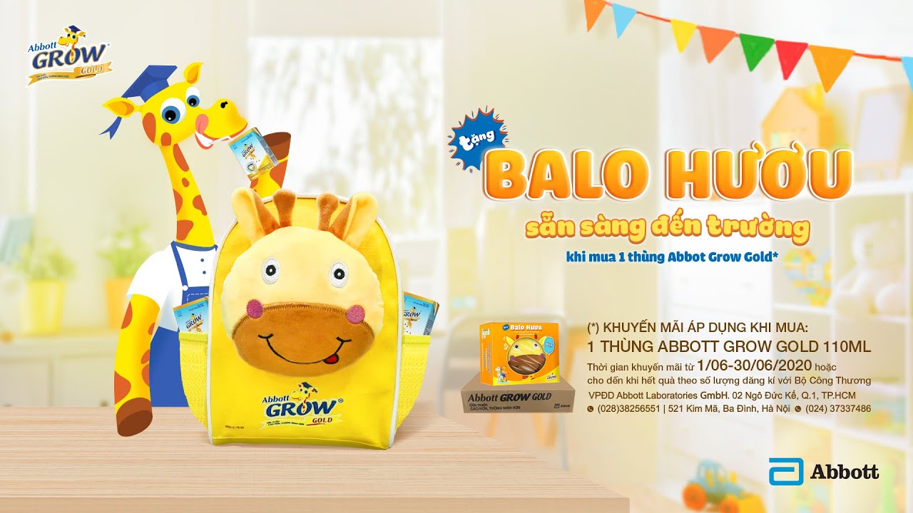 Balo hươu cho bé hàng khuyến mãi abbott