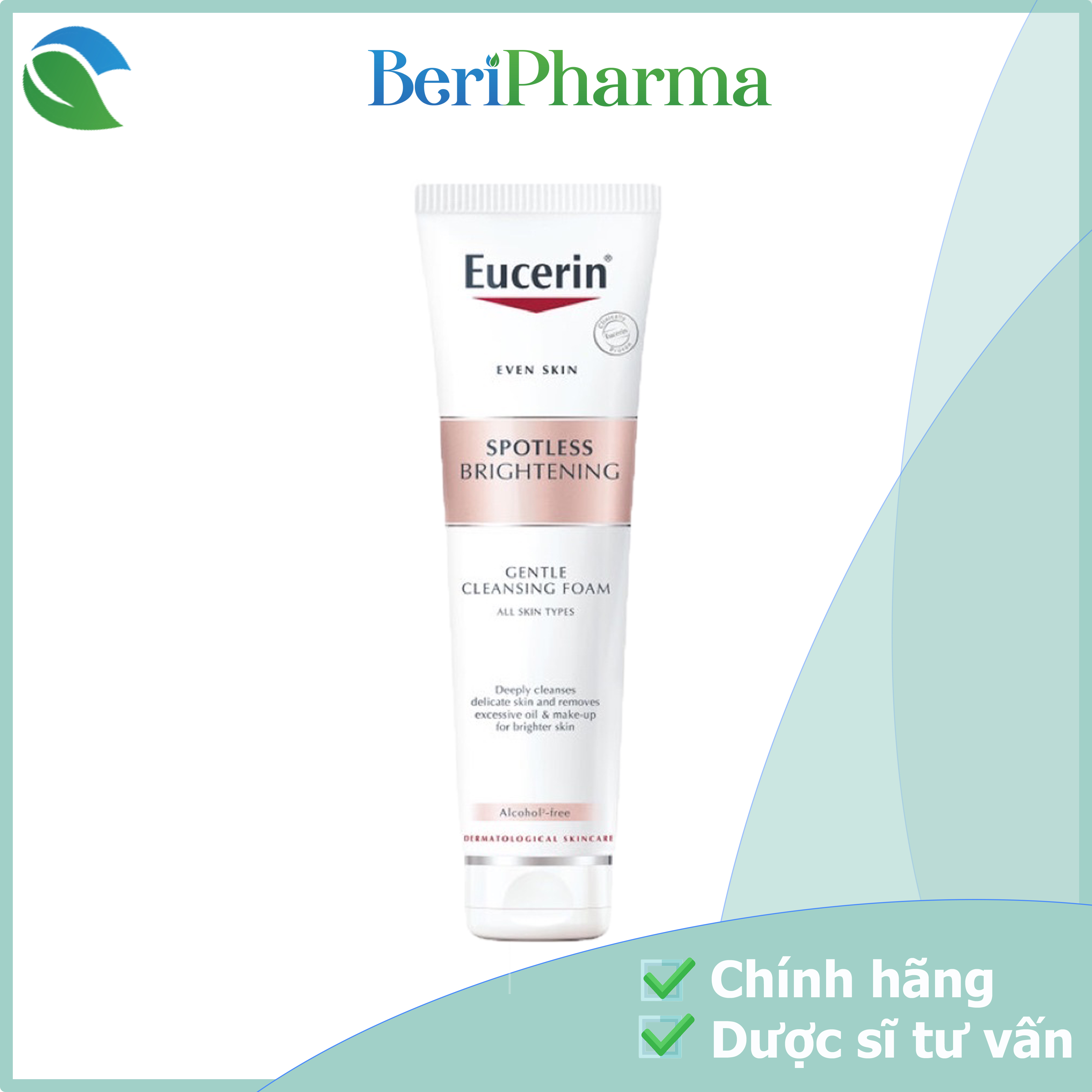 [Hoàn tiền 20%] Eucerin Sữa Rửa Mặt Làm Trắng Thâm Nám Ultra White+ Spotless Cleansing Foam 150g
