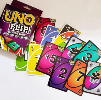 Bài uno flip 112 lá đồ chơi trẻ em thẻ bài boardgame