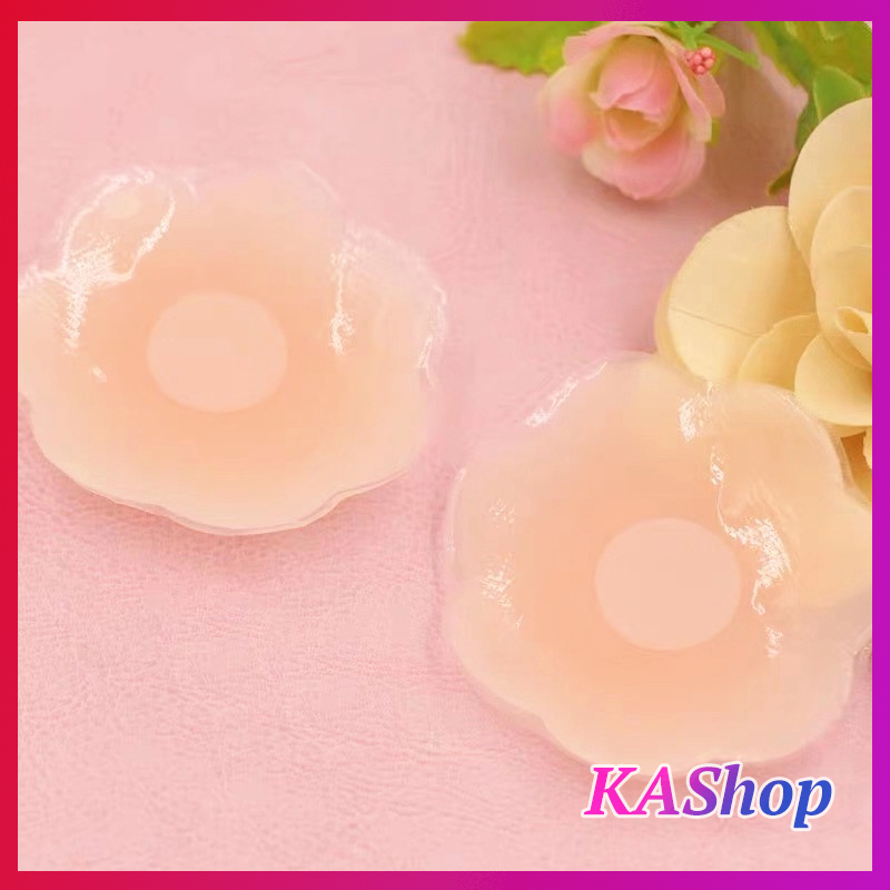 Cặp miếng dán silicon che đầu nhũ hoa chống lộ - KAShop