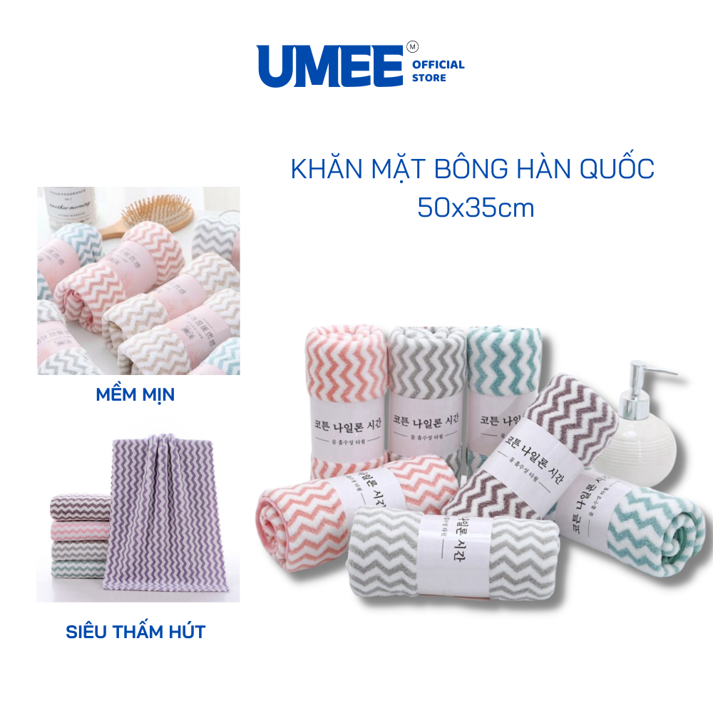 Sét 10 khăn mặt lông cừu hàn quốc 50x35cm