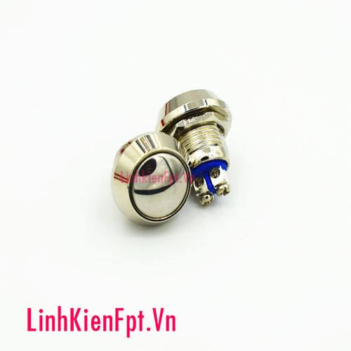Nút nhấn nhả 12v 12mm đầu tròn (chống nước)