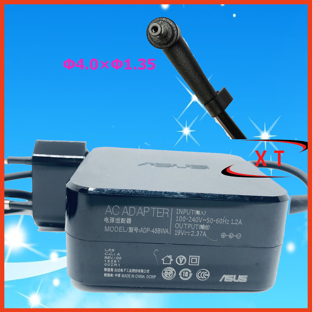 sạc laptop asus 2,37a 45w vuông zin kích thước chân 4.0*1.35