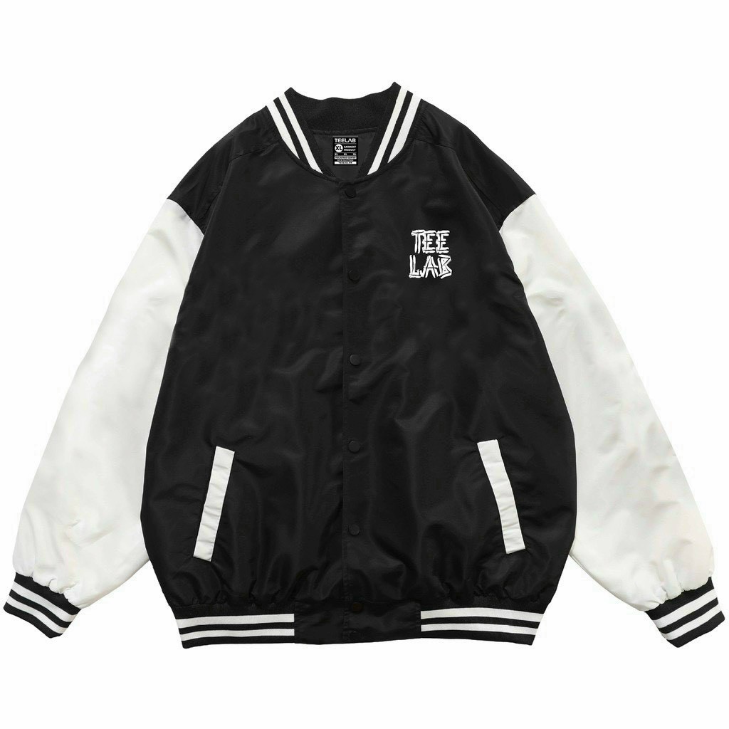 Áo Bomber dù 2 lớp TEELAB Form rộng Unisex Nam Nữ mặc đều được, dễ phối đồ đi học, đi chơi,... - A03