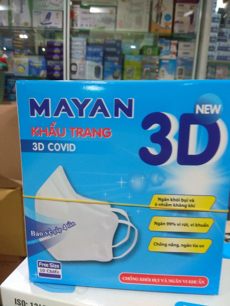 Khẩu Trang Mayan 3D Mask  Gói 10 Cái - dành cho người lớn