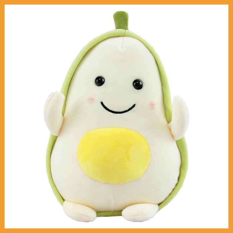 Gấu bông gối ôm quả bơ trứng siêu cute, quả bơ trứng nhồi bông cao cấp kích thước 20cm siêu đáng yêu