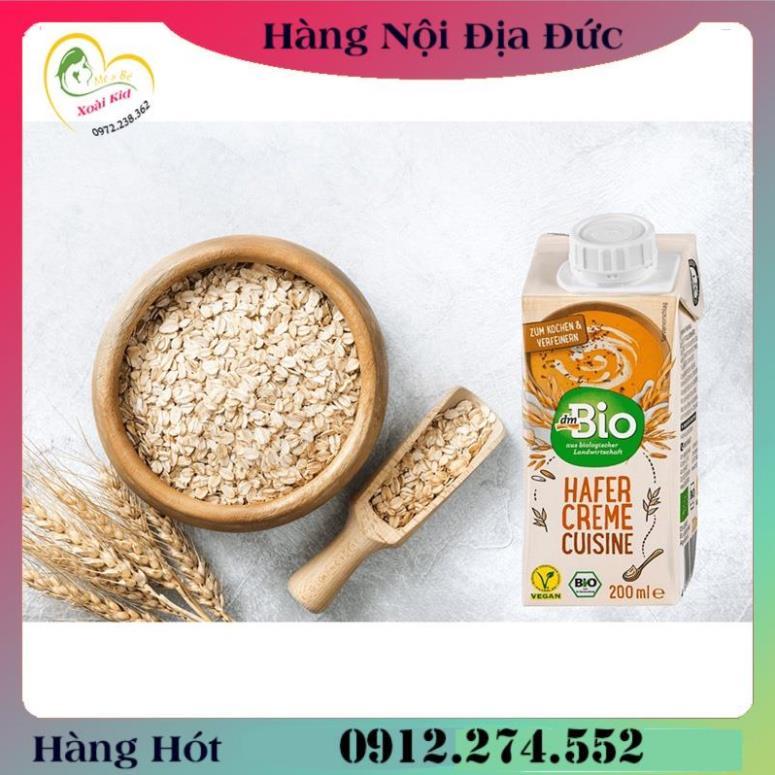 Kem tươi yến mạch hữu cơ dm bio 200ml nội địa đức .