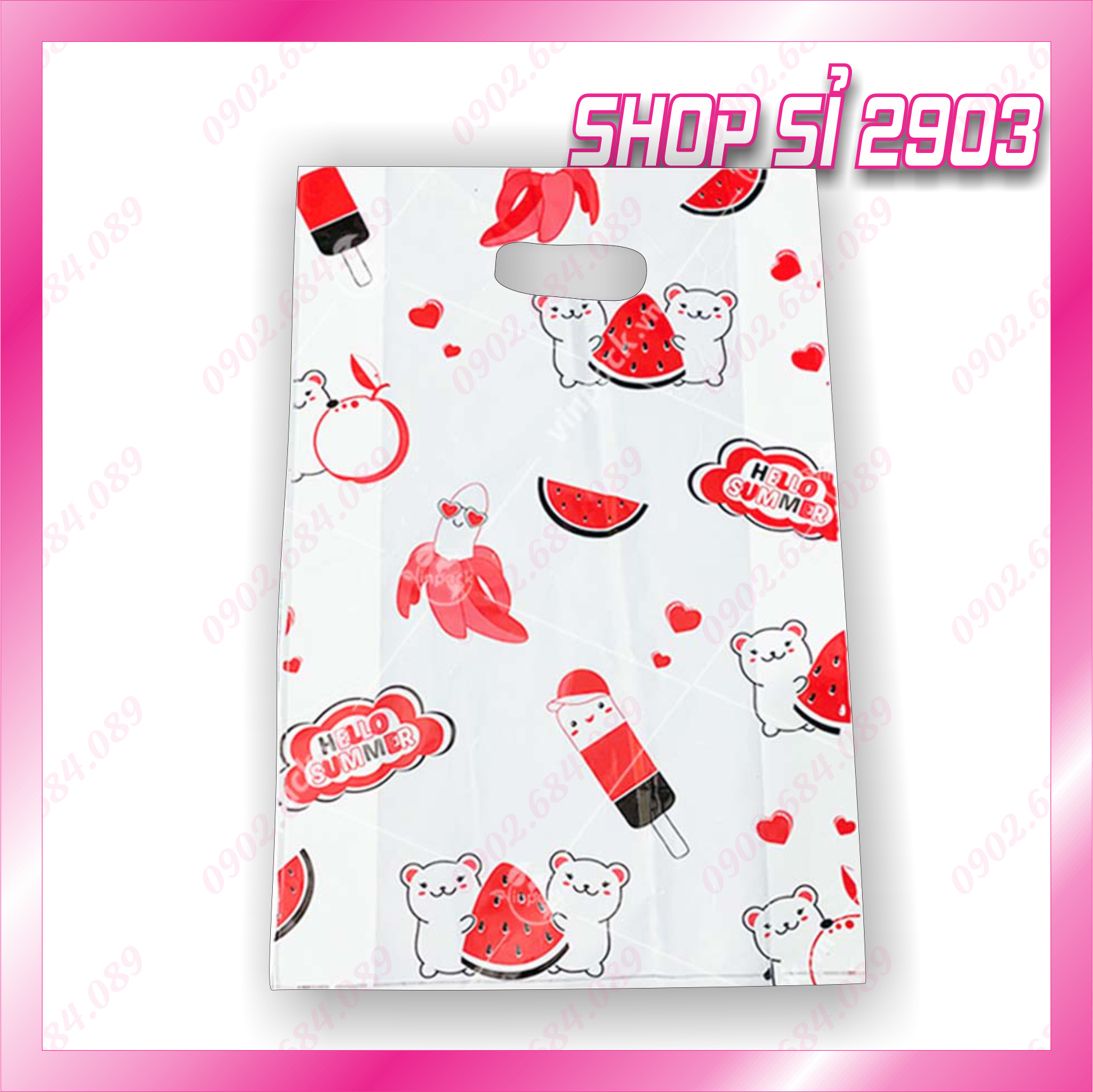 1 Kg túi xốp - túi xốp xoài in hình