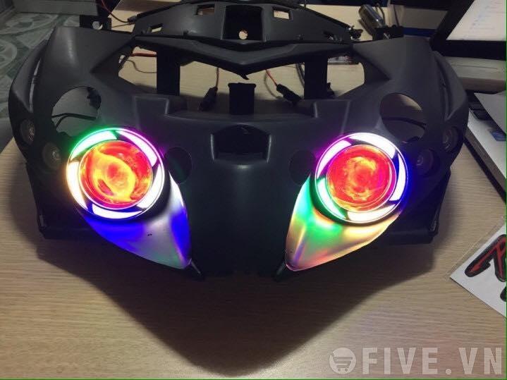 [HCM]Đèn Trợ Sáng U7 Không Lồng 7 Màu Gắn Mắt Cú - 1 Cái