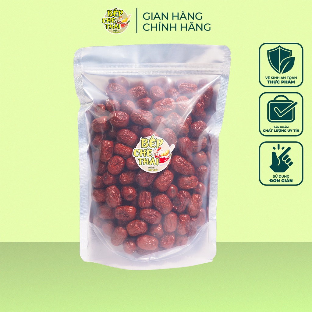 Táo đỏ tân cương - táo trái khô sấy loại 1 - túi 500gr - bếp chè thái