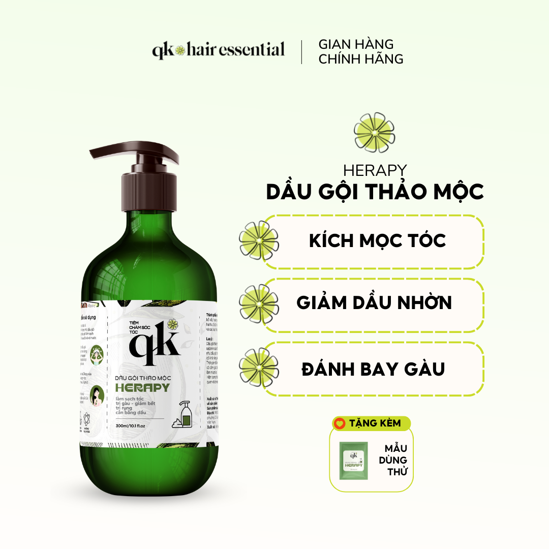 Dầu gội thảo mộc handmade herapy qk