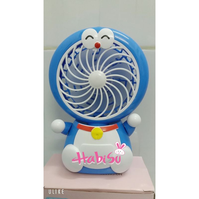 [HCM]Quạt sạc để bàn Doremon quay 180 độ