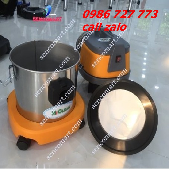 Máy hút bụi công nghiệp HiClean HC 15- Máy hút bụi gia đình bụi khô bụi nước 15 lít đa năng công suốt 1200w