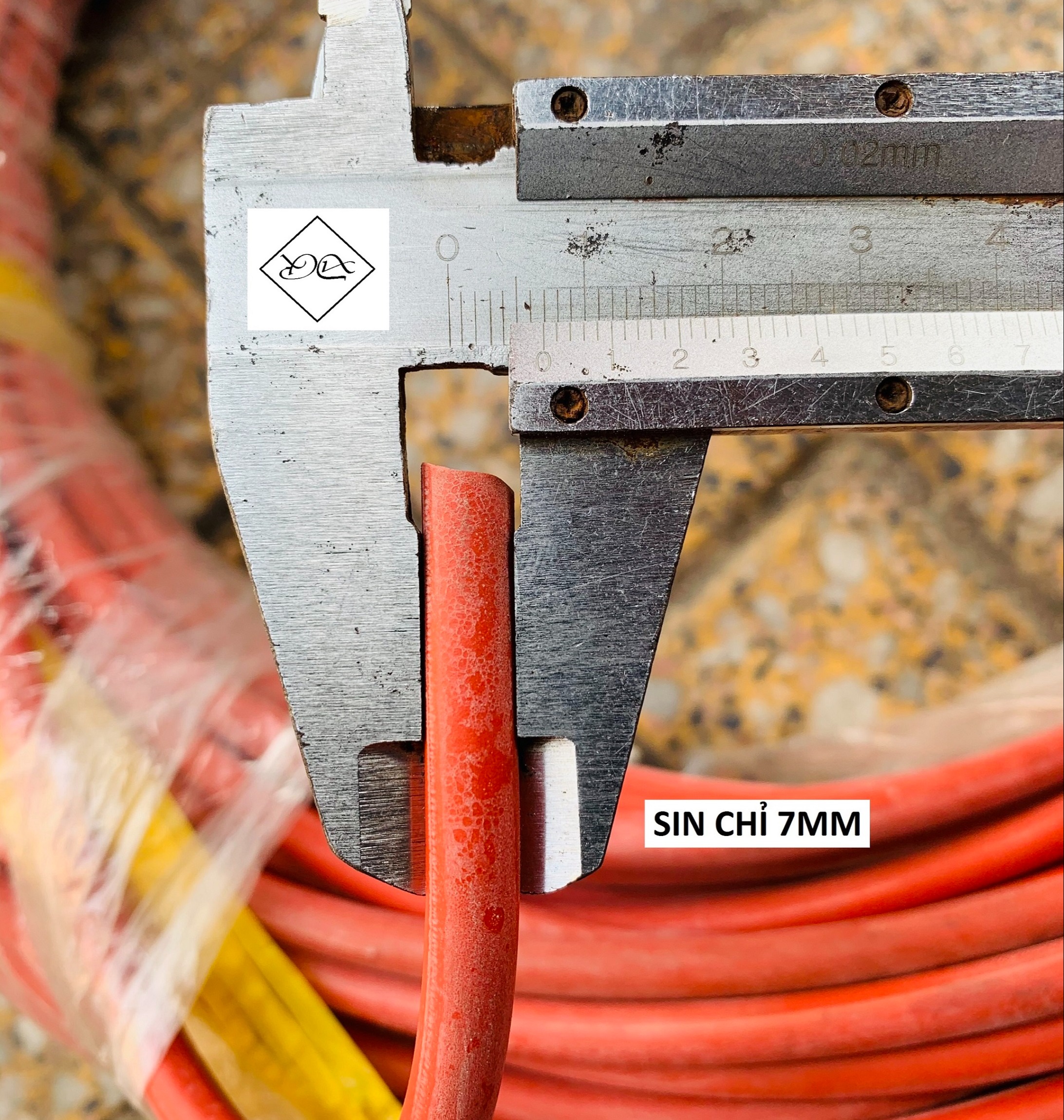 Ron silicon chịu nhiệt dày 7mm - 85k 1 mét / Sin chỉ chịu nhiệt / Ron chịu nhiệt / Ron mét chịu nhiệt / Ron đỏ