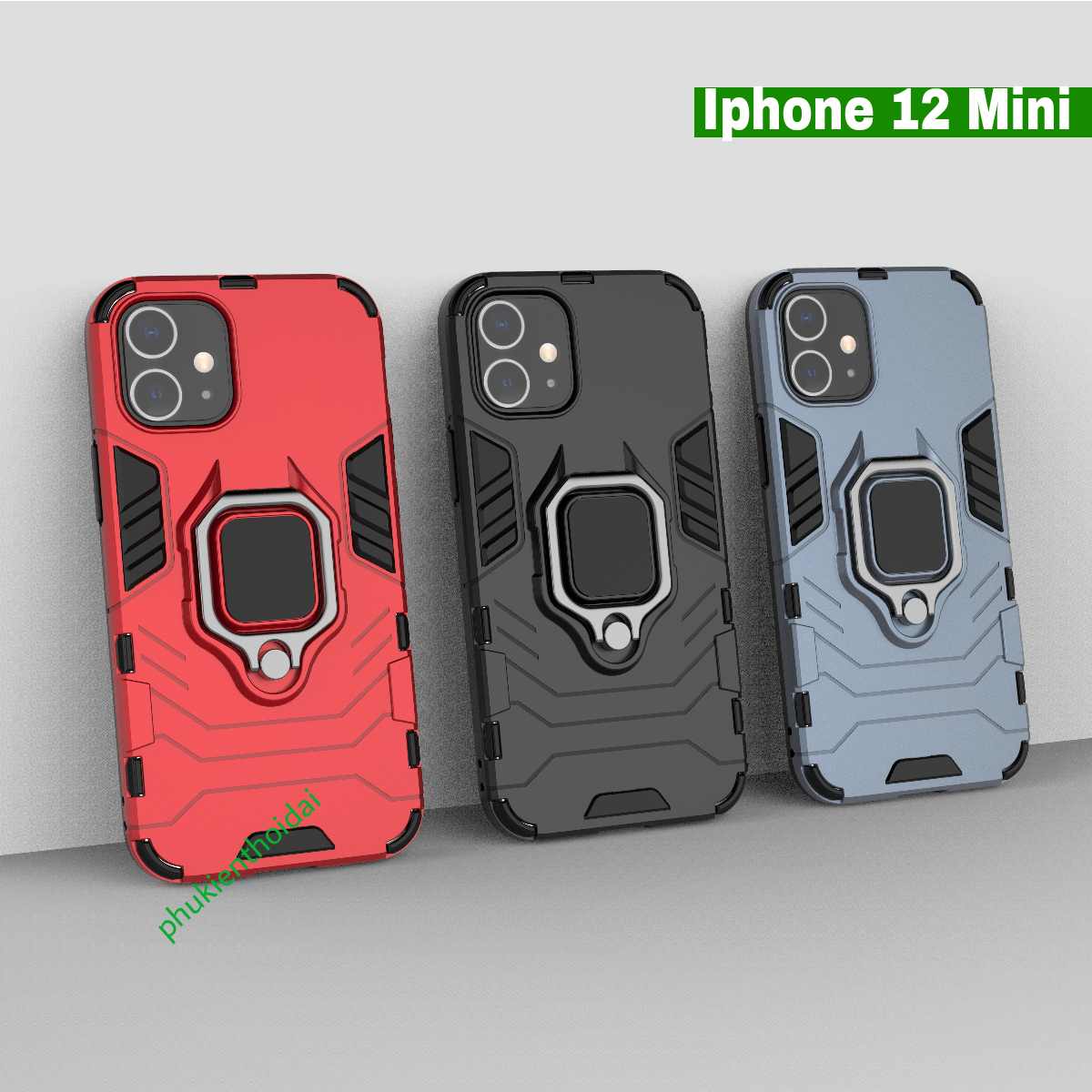 Ốp lưng Iphone 12 Mini Iron Man Iring chống sốc cao cấp