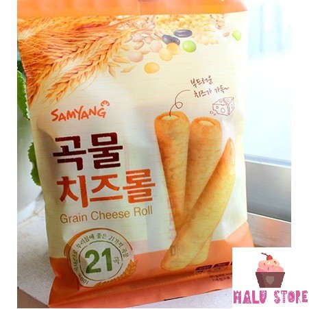 HCMSiêu Ngon Bánh ngũ cốc cuộn phô mai Samyang - xuất xứ Hàn Quốc .