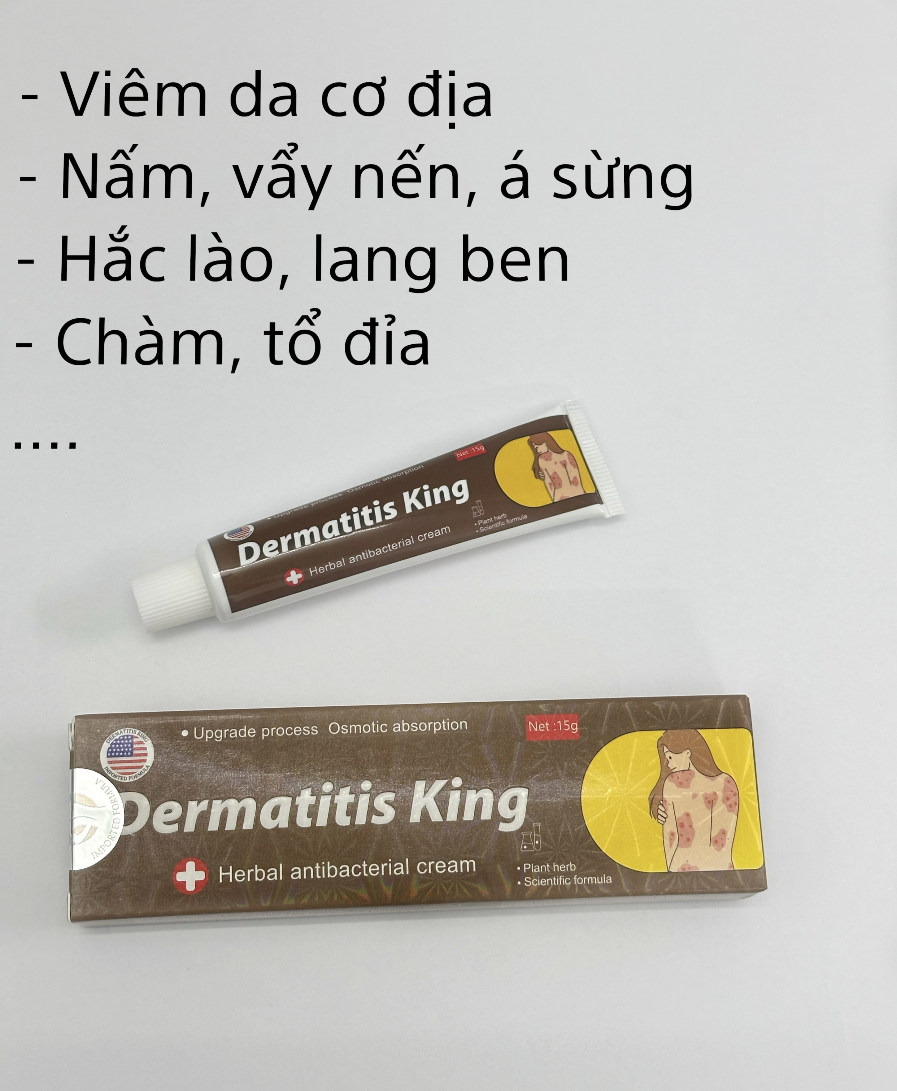 Kem bôi Dermatitis King nhập Mỹ - Kem bôi nấm ngứa