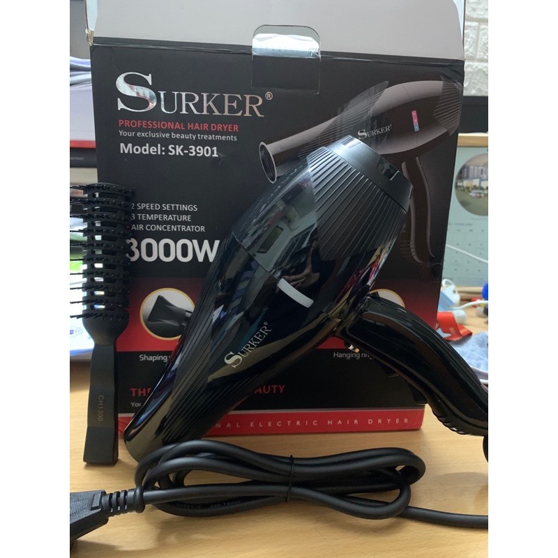 Máy sấy tóc surker sk-3901 tặng kèm lược