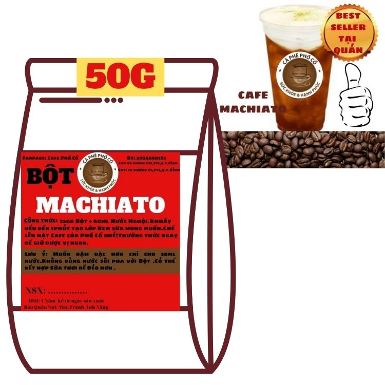 Bột kem sữa machiato phố cổ dùng trong pha chế cafe,trà,cacao…