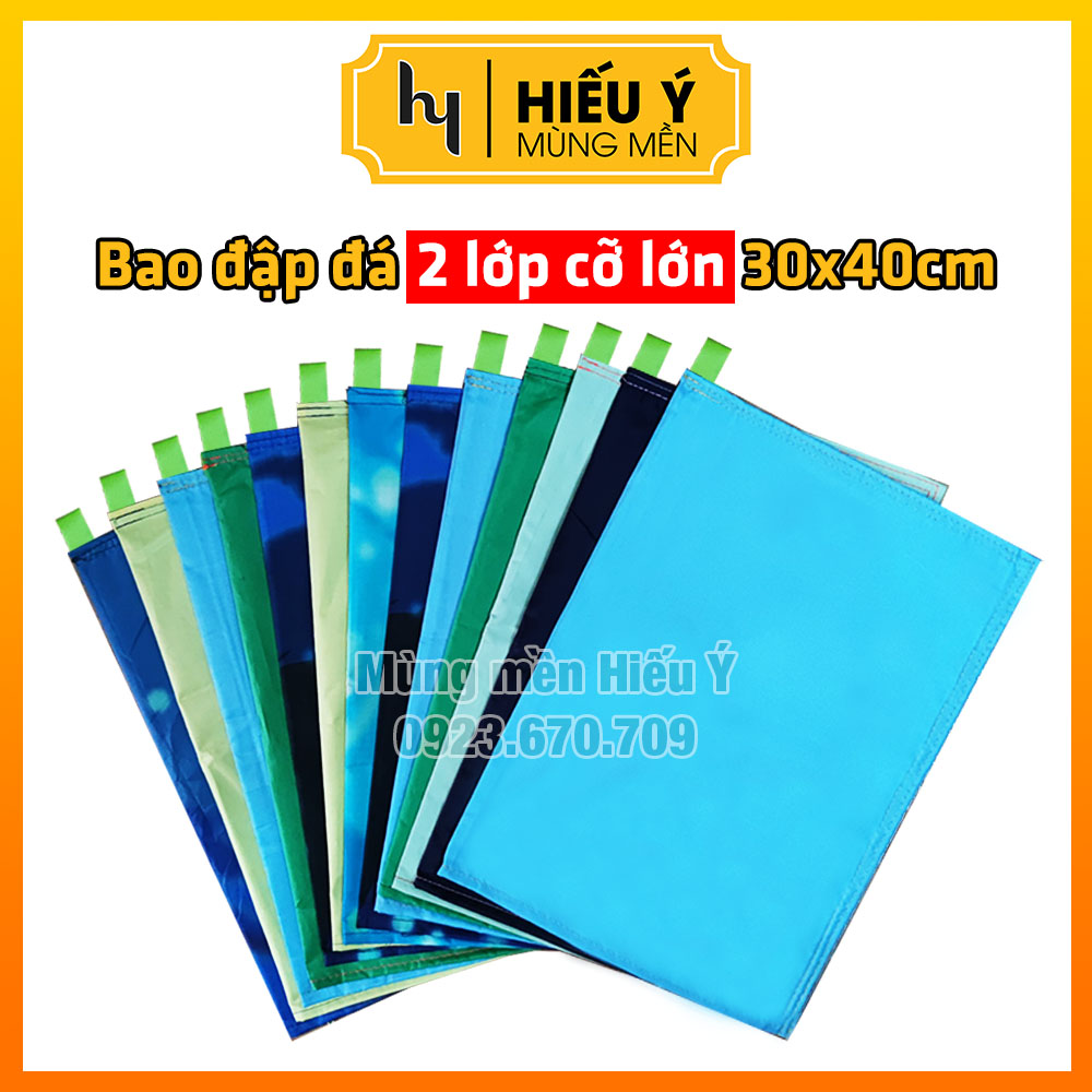 Bao đập đá vải dù 2 lớp 30x40cm siêu bền, túi đập nước đá | Mùng mền Hiếu Ý