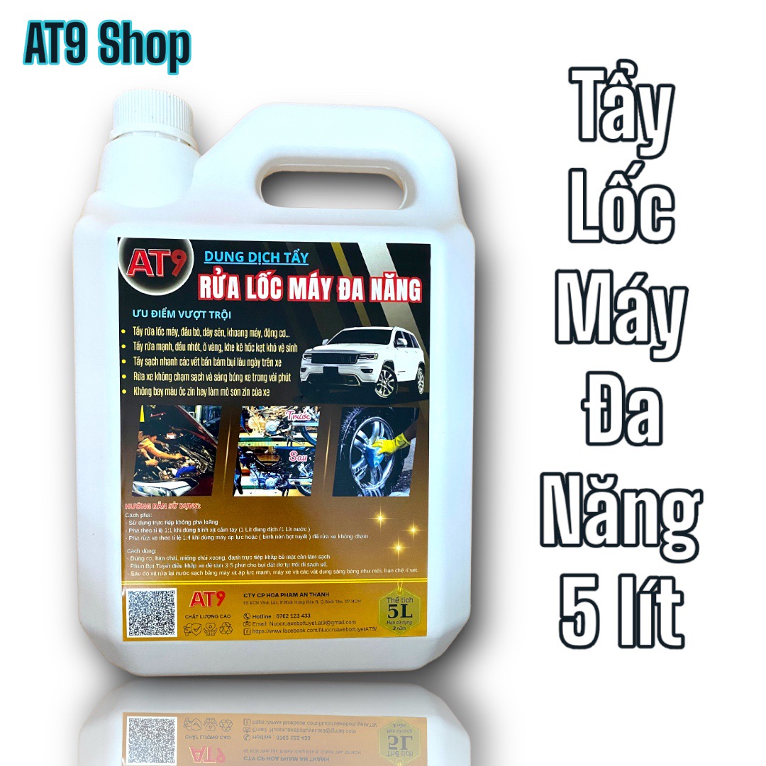 Tẩy rửa lốc máy đa năng at9/ tẩy đầu bò / dây sên / khoang máy / vỏ xe / niềng lazang / gầm ô tô / hạn chế rỉ sét / rửa xe không chạm