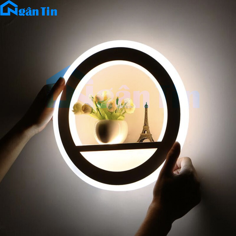 Đèn Led treo tường ốp tường trang trí trong nhà cầu thang Led 3 chế độ màu 220V 24W GT307 Ngân Tin