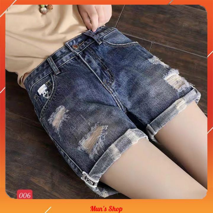 Quần short nữ , quần đùi jeans nữ mẫu mới quần bò nữ Mun s shop ms717