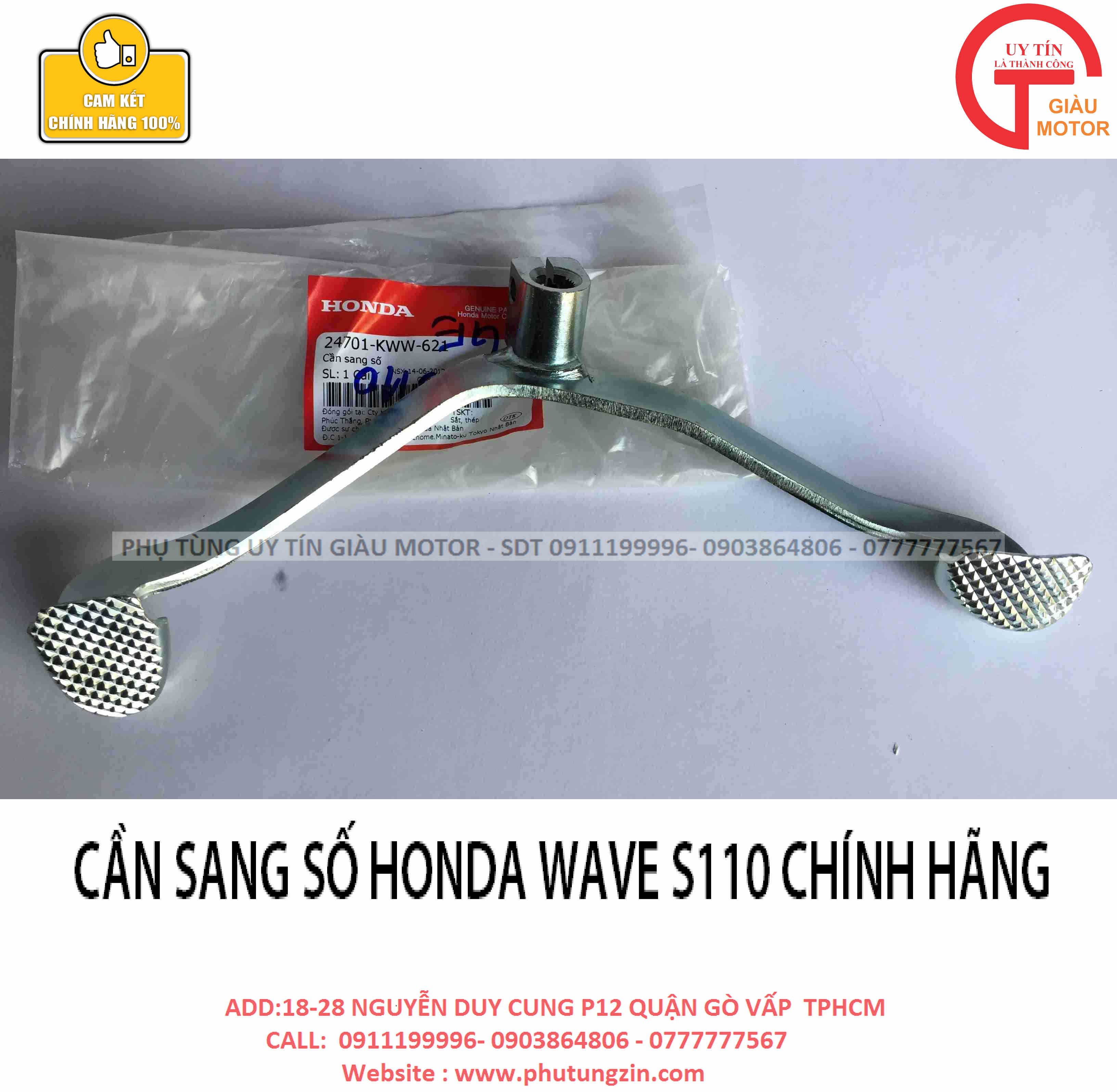 Cần sang số xe honda wave s110 chính hãng